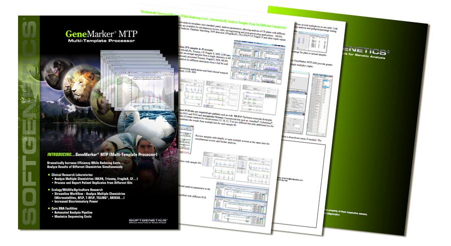 SoftGenetics GeneMarker MTP brochure download