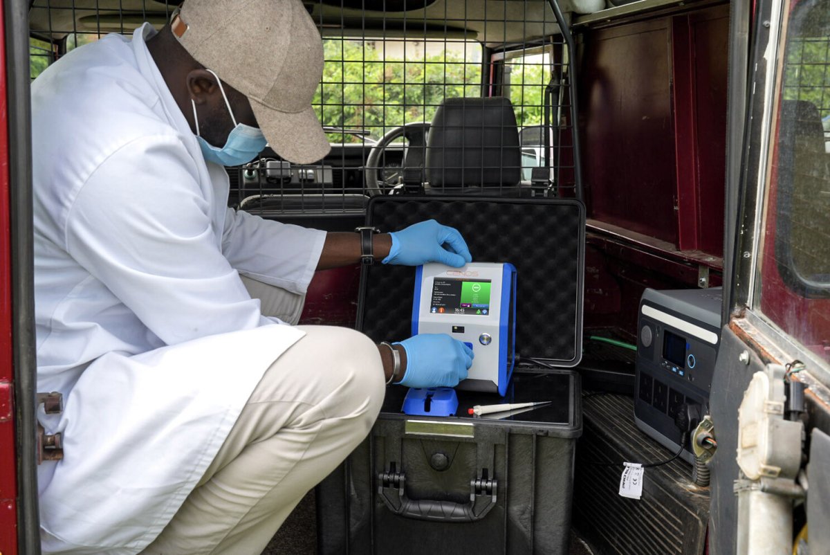 The CENOS platform being used in-field for testing on